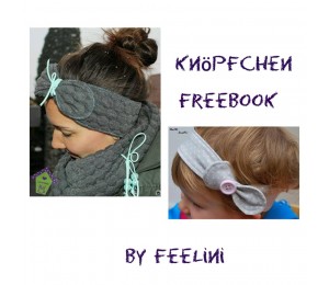 Stirnband Knöpfchen - Freebook von Feelini
